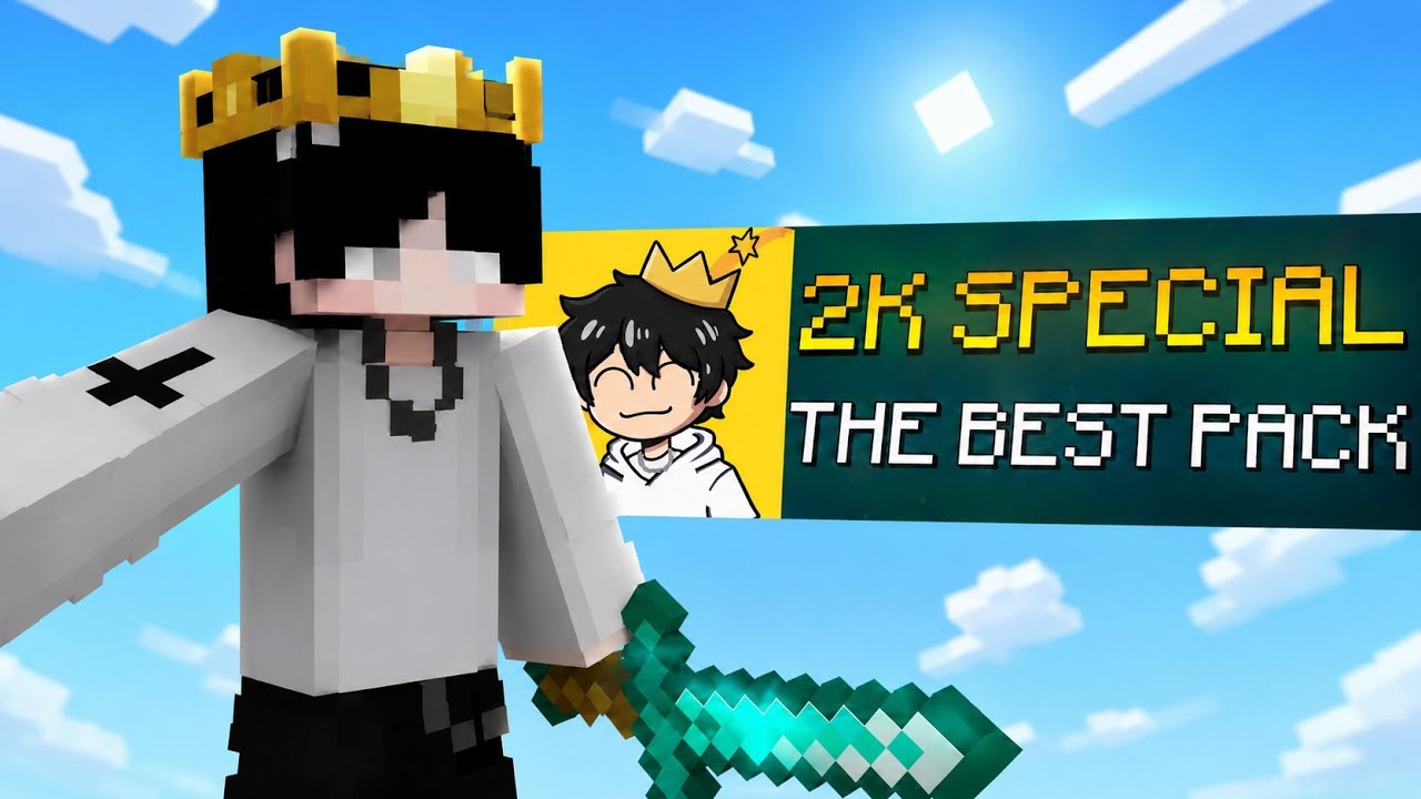 2k Special PvP Texture Pack Release ☁️ || GuyInCrown 2k || Minecraft ...