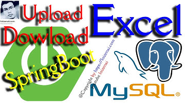 SpringBoot RestAPI Upload/Import (Download/Export) Excel file to MySQL PostgreSQL database with Ajax