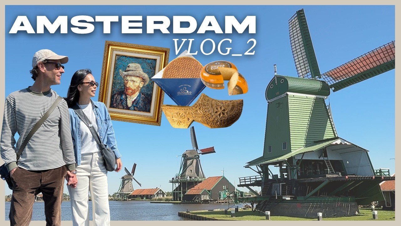 オンランダ🇳🇱アムステルダム2🌷日帰りで風車村へ🧀🐄今回の旅の目的のゴッホ美術館の満足度が高過ぎた🎨🌻