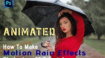 How To Make Animated Rain Effect In Photoshop cc 2017 ( Tutorial )