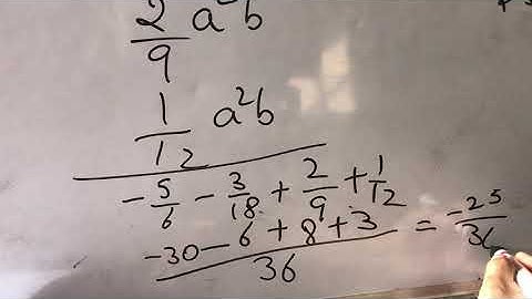 Addition of algebraic expression in column method