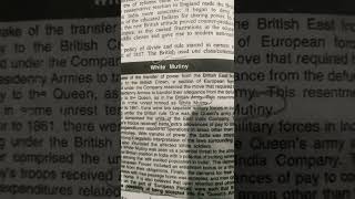 History Bites Episode 8| Why white Mutiny happened? |