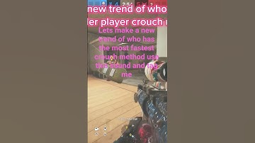 do you have a faster crouch spam then me if so tag me and use this sound #crouchspammeathod #r6