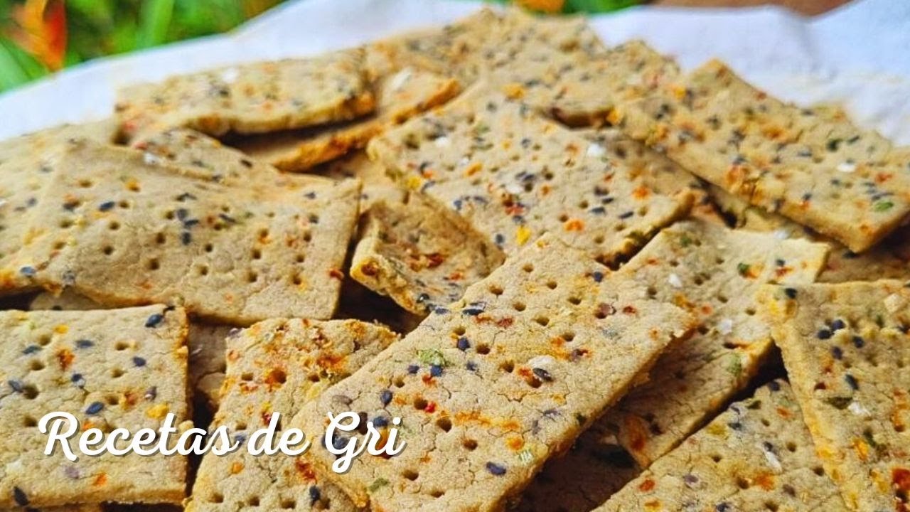 CRACKERS Sin Gluten de LENTEJAS, te van a encantar!! - Recetas de Gri