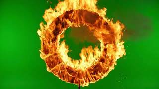 Fire Ring Green Screen FREE Stock Video | Chroma Key VFX Effect