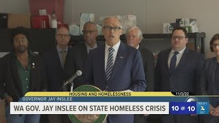 Gov. Inslee says state wants to move people living at I-90 homeless camp indoors as soon as possible