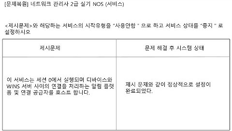 ICQA 네트워크관리사  실기 #ICQA #NOS #서비스_02 #실기문제 #Service #서비스 #Windows_server