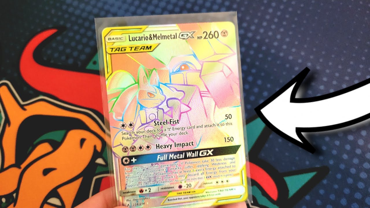 Rainbow Rare Lucario & Melmetal GX Pokémon Card Giveaway Winner