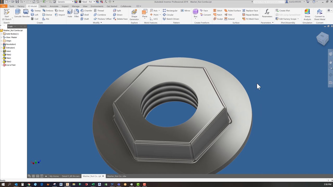 Washer Nut Combo YouTube