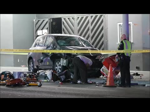At least 30 injured after car plows into crowd outside music venue in ...