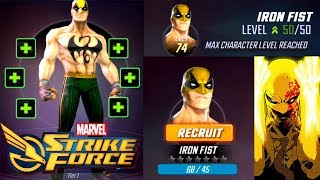 Marvel strike force - epic iron fist unlock + max level upgrade/gear
tier upgrade