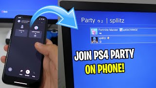 How to PS4 PARTY ON PHONE (WITHOUT PS4) (Playstation YouTube