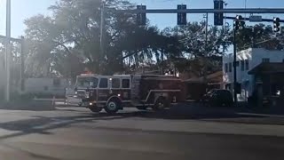Marion County Fire Rescue E3 Responding with Major Q2b & Air-horn