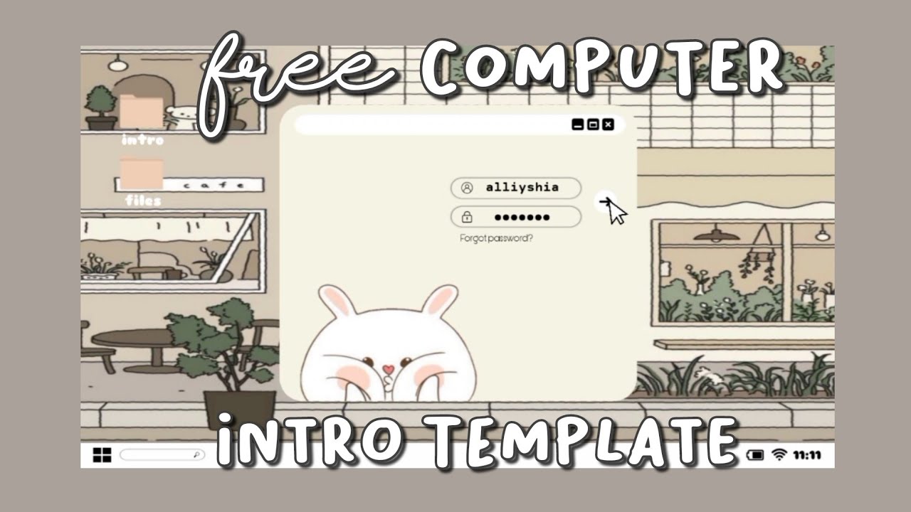 #aesthetic #computer #login #intro #templates #free #freedownload #freeforu...