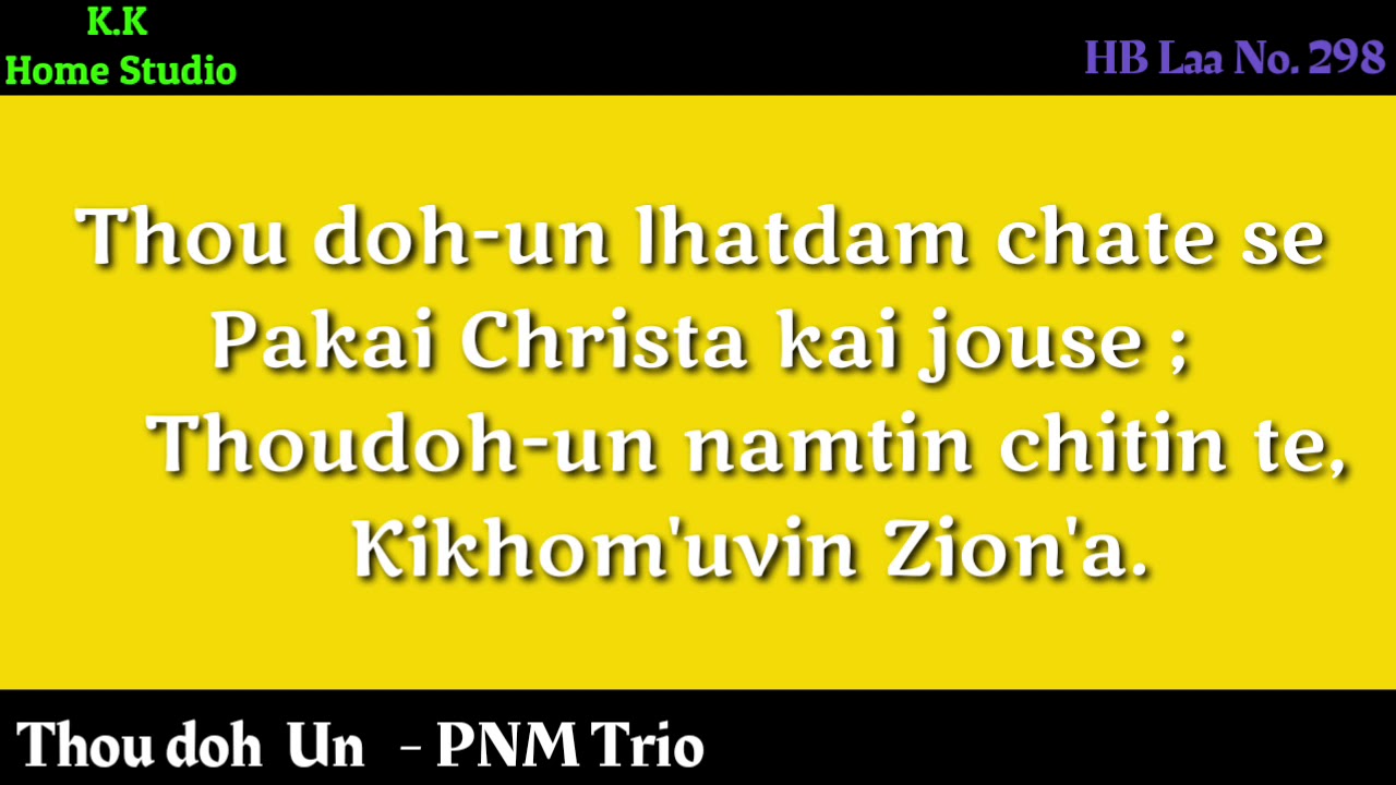 HB Laa No. 298 - Thou Doh Un Lhatdam Chate Se