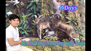 Quá Đẹp. Cách làm 3 con Dê. Chỉ với vật liêu là xi măng và cát. Gây ngỡ ngàng bao du khách ghé xem.