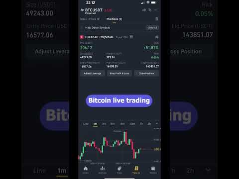 Bitcoin Live Trading Shorting With 125x Leverage