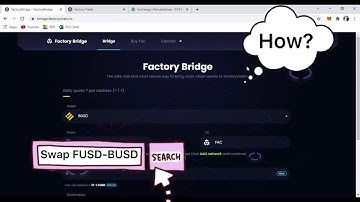 Swap FUSD-BUSD | Factory Chain