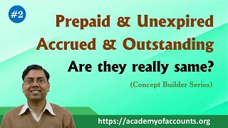 Difference between Prepaid Expenses & Unexpired Expenses AND Accrued Exp. & Outstanding Exp.