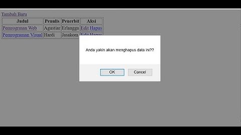 OOP MVC CRUD MySQL Delete Data Bagian 1