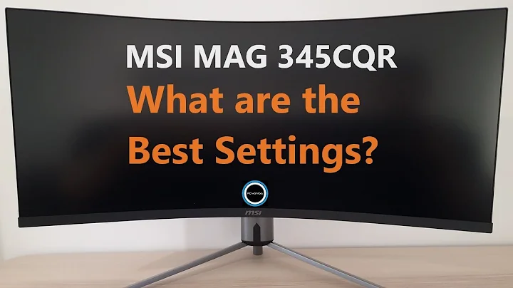 MSI MAG 345CQR Best Settings