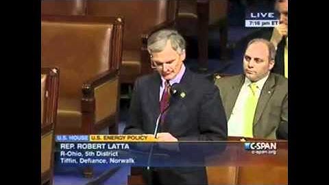 Congressman Latta speaking in favor of the Keystone Energy Project