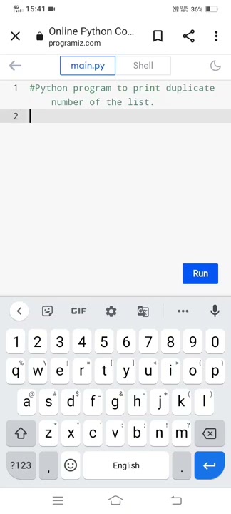 Python program to print duplicate number of the list.|#pythonprogram # ...