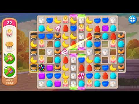 Manor Cafe Previous Level 3984, 22 Moves (Use Boosters)