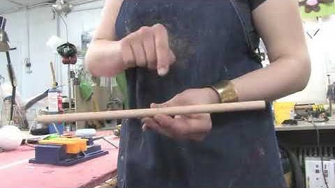 How to Drill for a Bunraku Puppet Wrist Control