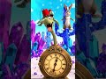 cartoon clock with head