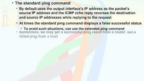 614   60  Verifying Connectivity   04  Extended Ping Command