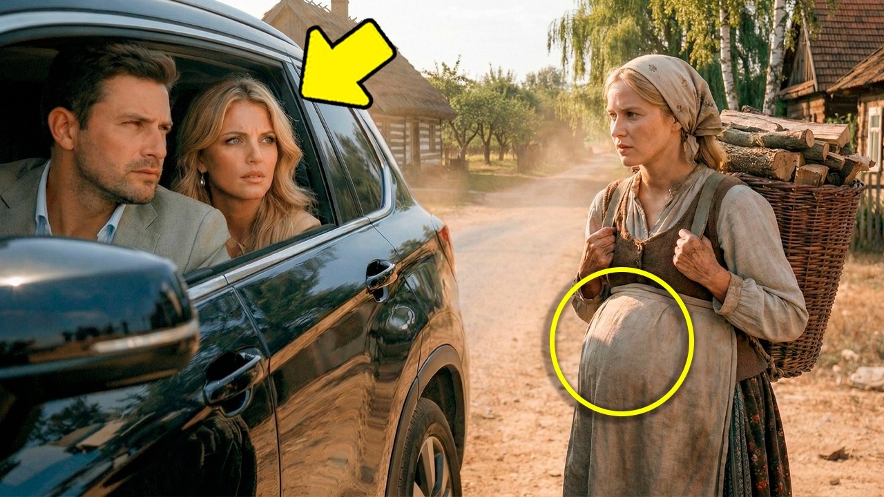 Milioner wiózł narzeczoną do domu… Dopóki nie ujrzał byłej żony w ciąży niosącej drewno…