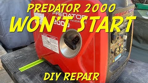 Harbor Freight Predator 2000 generator inverter won’t start?