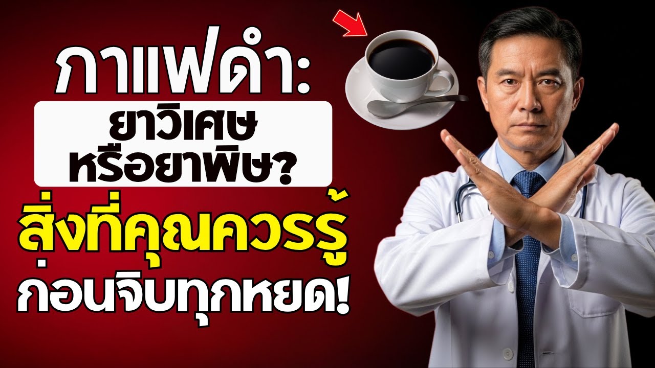 กาแฟดำ: ยาอายุวัฒนะ หรือ ยาพิษ? สิ่งที่คุณควรรู้ก่อนจิบทุกแก้ว!