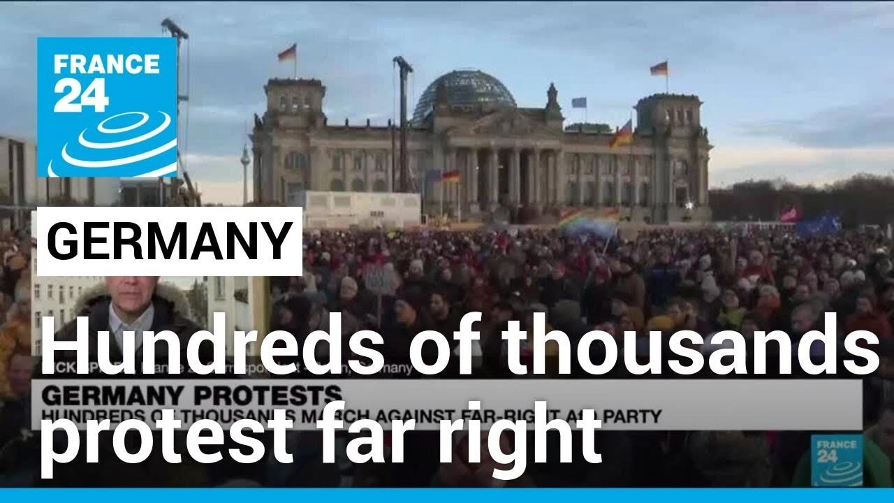 Hundreds of thousands protest against far right in Germany • FRANCE 24 ...