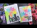 Easy rainbow watercolor using 3 distress inks  picket fence studios