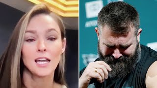 Kylie Kelce CRIES Watching Jason’s Emotional Speech About Her During Retirement Conference