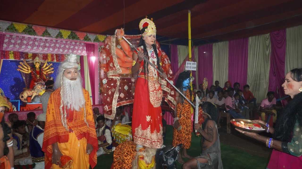 झांकी प्रोग्राम  दुर्गा  चौरा मुलमुला