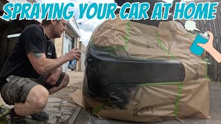 The Best Beginners Guide to SPRAY Your Car at HOME with AEROSOL CANS, NO EQUIPMENT