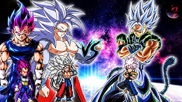 Xeno Goku V2 OP (all form) (New) & Vegeta DBS OP VS Gogetto MUI OP in Jump Force Mugen