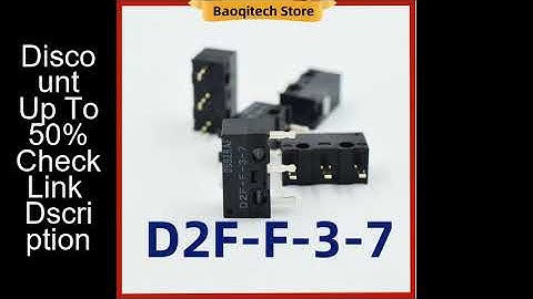 D2F - F-3-7 Snap Action N.O./N.C. SPDT Pin Plunger 3A 125VAC 30VDC 1.47N Travel micro switch for Omr