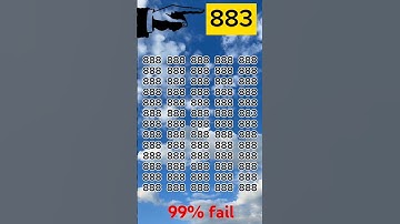 Only genius can find 883 on 5 seconds !! #trending #shorts #quirkfusion