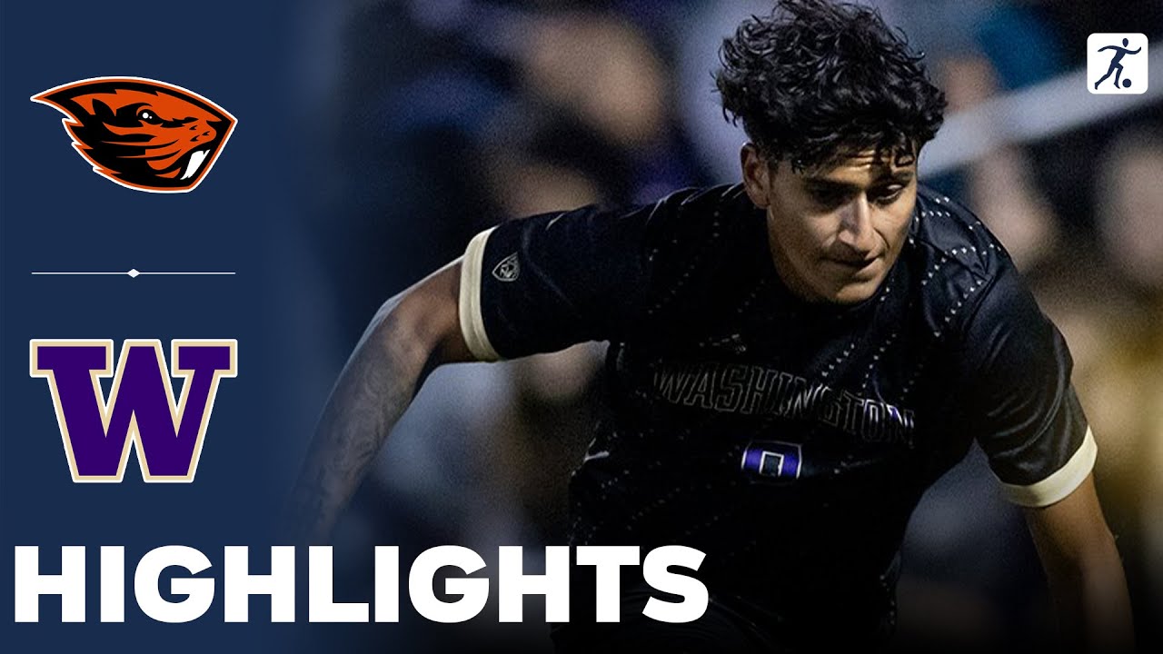 Oregon State vs Washington | NCAA College Soccer | Highlights - November 09, 2023