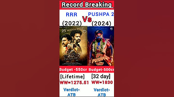 Pushpa 2 vs RRR Box Office Collection | Pushpa 2 32th day collection #short