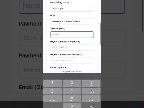 Prerequisites for SEPA Transfers