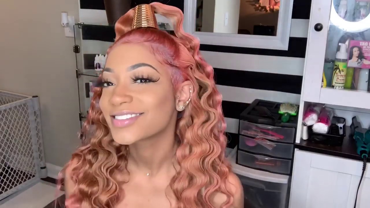 ROSE GOLD✨ Frontal Wig Install! Ft Mscoco Hair