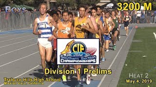 Famous 2019 TF - CIF-ss Prelims (D1) - 3200 (Boys, Heat 2 [of 2]) Profile