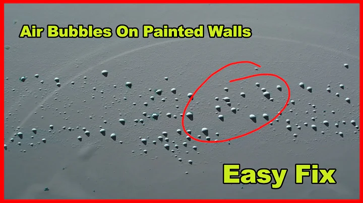 Air Bubbles On Painted Walls