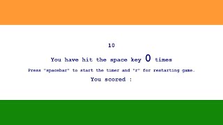 Spacebar Game || HTML || CSS || JavaScript