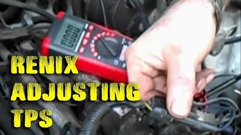 Adjusting TPS on 1990 Jeep